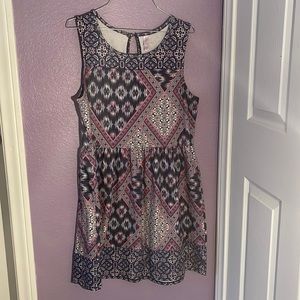 Patterned stretch dress XL